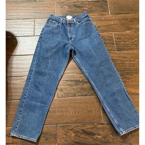 LL Bean Womens Original Fit Relaxed Straight Leg Jeans Med Wash 10 Reg LW000680A